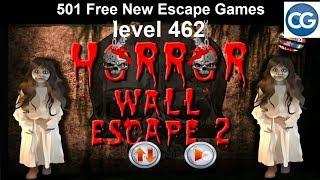 [Walkthrough] 501 Free New Escape Games level 462- Horror wall escape 2 - Complete Game