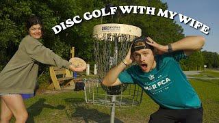 I Played a High Stake Disc Golf Round But My Wife Threw Every Putt