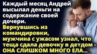 Андрей каждый месяц высылал деньги теще на содержание дочери. А вернувшись узнал Любовные истории