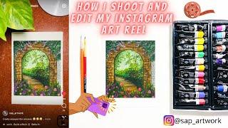 How i shoot and edit my Instagram art reel | Learn smooth transition #arttransition #instagramreel