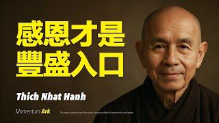 動量方舟 | 感恩才是豐盛入口，你越感恩，越豐盛，如何用正念感謝讓宇宙開始回應你。停止抱怨，一個轉念，改變命運，用感恩頻率吸引財富、愛與奇蹟 | 釋一行禪師 Thich Nhat Hanh