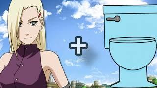 Naruto characters in toilet 