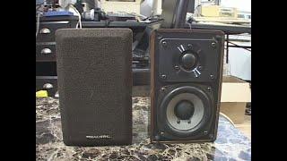 Realistic Minimus-7 speakers (1988), repair and demo