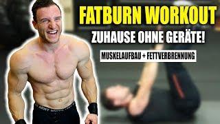 20 Minuten Extremes FATBURN HIIT Workout für Zuhause ohne Springen | Sascha Huber