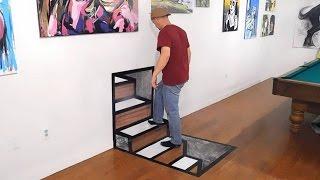 3D Steps Optical Illusion