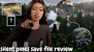 sims 4 save file | silent pines save file review | this save file enhances your wholesome gameplay