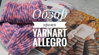 Подробный обзор Yarnart Allegro/два образца/обзор готового изделия "ШАПКА УШАНКА"