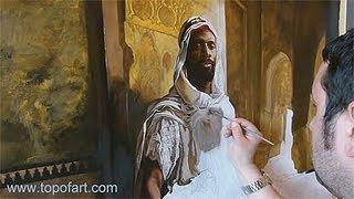 Art Reproduction (Charlemont - The Moorish Chief) Hand-Painted Step by Step