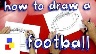 How To Draw A Football (American)