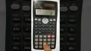 Solve | sin 30 degree | using calculator (Casio fx-991MS)