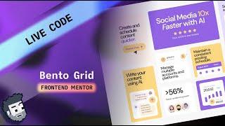 Live Code: Frontend Mentor Bento Grid