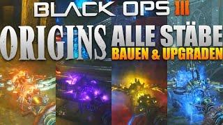 ORIGINS - ALLE STÄBE BAUEN & UPGRADEN! - Black Ops 3 DLC 5 Zombies Chronicles