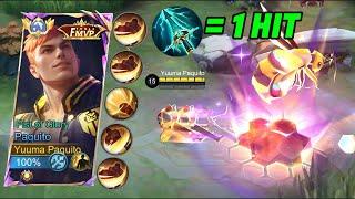 PAQUITO NEW SKIN (Fist of Glory) WITH COMBO + SKY PIERCER = 1 HIT!! - Mobile Legends