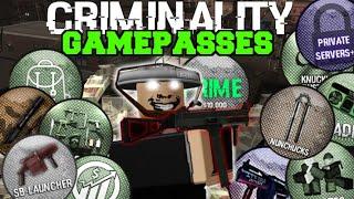 Roblox [Criminality] Before you buy (#1): Game-passes