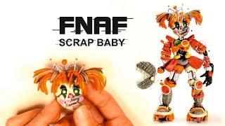 Scrap Baby - FNAF 6 from Clay  Как слепить Скрэп Бэйби из пластилина