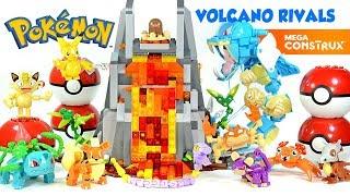 Pokémon Pikachu Growlithe Krabby & Diglett Volcano Rivals Mega Construx Unboxing