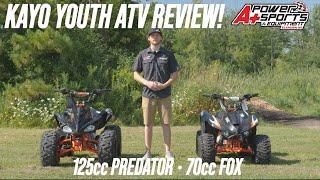 Kayo Youth ATV Review! 70cc Fox and 125cc Predator For Sale!