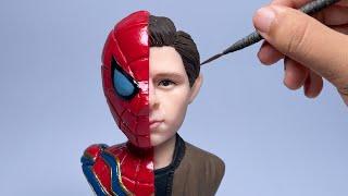 Sculpting Spider-Man from Clay  #shorts