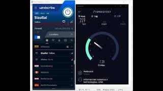 【Windscribe VPN】Review Lithuania Speed Test ️️️️