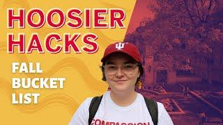 FALL BUCKET LIST @ INDIANA UNIVERSITY | HOOSIER HACKS 