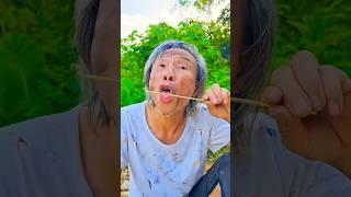 Kind Grandpa Eats Candy Skewers and the Funny Ending #shorts#1385