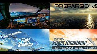 Microsoft Flight Simulator 2020 VS XPlane 11 VS P3DV5 VS FSX