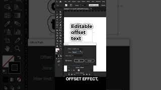 How to create offset path text in illustrator #illustrator #illustratortutorial #graphicdesign