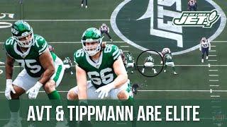 AVT and Tippmann were ELITE vs the Patriots! | BEST IOL duo in the NFL?! | Jets Film Breakdown 