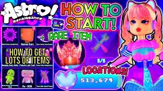 HOW TO PLAY ASTRO RENAISSANCE! QUEST LOCATIONS, FREE ITEMS, TUTORIAL & MORE ROBLOX Dress Up Game