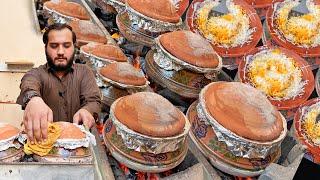 POT BIRYANI COOKING | Traditional Matka Chicken Biryani Recipe | Biryani Cooking in Clay Pot