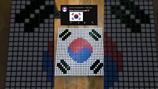 Making South Korea With Rubik’s Cubes 