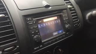 How to enter radio code on Nissan Note