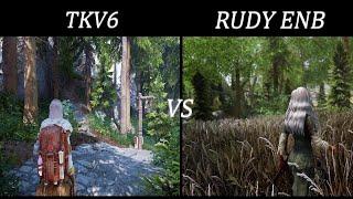 [4K] Skyrim SE - TKV6 VS Rudy ENB (2022)