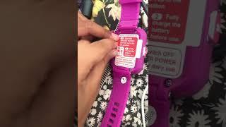 Warning ️ if you need help of turning on a Vtech watch watch this video!!!!!!!!!!!!