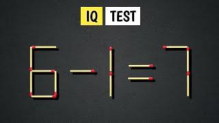 Turn the wrong equation 6-1=7 into correct, Matchstick puzzle