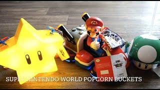 Super Nintendo World Popcorn Souvenir Buckets (Universal Studios Hollywood)