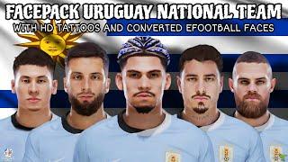 FULL FACEPACK URUGUAY NATIONAL TEAM UPDATED COPA AMÉRICA 2024