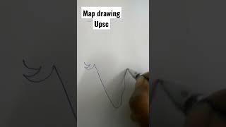 map drawing within 20 sec - India - UPSC #upscmotivation