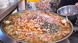 Insane Delicious！Unique Taiwanese Street Food Collection, BEST 6 -Tuna Seafood Rice Soup, Rice Cake
