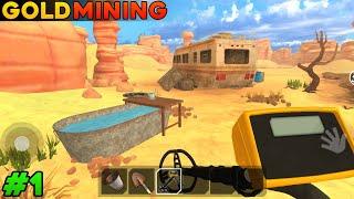 My new gold mining business | gold rush miner simulator 3d #1