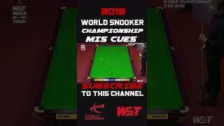 Mis Cues Shots WSC 2018 #miss #cuesports #snooker #shorts #youtube #snookertime