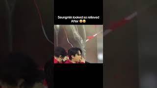 Seungmin so relieved after #seungmin #changbin #seochangbin #binnie #kimseungmin #straykids #skz