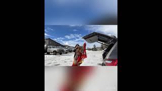 Saree in the snow ~ Parking lot stories