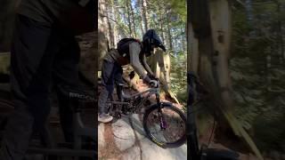 When riding down gnarly rocks is no longer enough. #mountainbiking #mtb #remymetailler