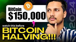 Bitcoin Halving Price Prediction 2024 || Big Crash Coming || Must Watch.