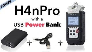 Power Zoom H4n / H4nPro with a battery bank