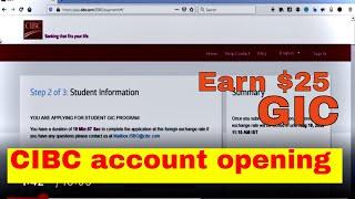 Gic for Cibc bank Complete process 2022-2023 | mobile banking
