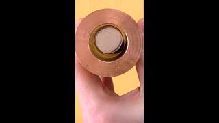 Copper pipe and neodymium magnet  Experiment #Shorts