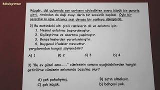 6.sınıf türkçe 1.dönem 1.yazılı soruları @Bulbulogretmen  #6sınıf #türkçe #yazilivideolar #keşfet