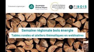 1 Semaine régionale bois énergie : Perspectives nationales et régionales en matière de bois énergie